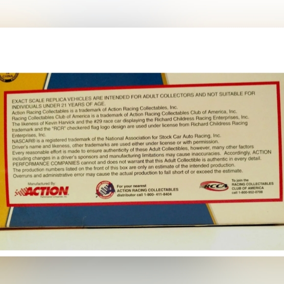 Adult Collectibles Action Kevin Harvick AMERICA ONLINE 2001 STOCK CAR NEW - Picture 4 of 12